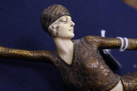 Art Deco style figure on base
